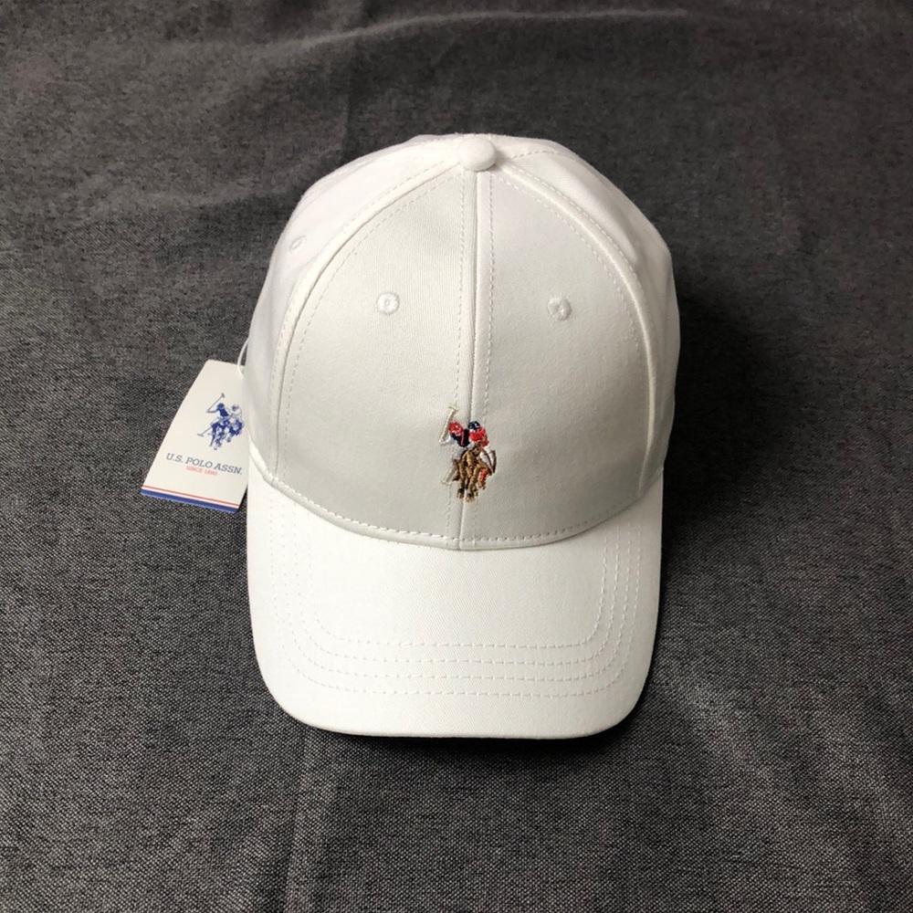 U.S. Polo Assn. 🧢White Hat Classic Style with Embroidered Logo